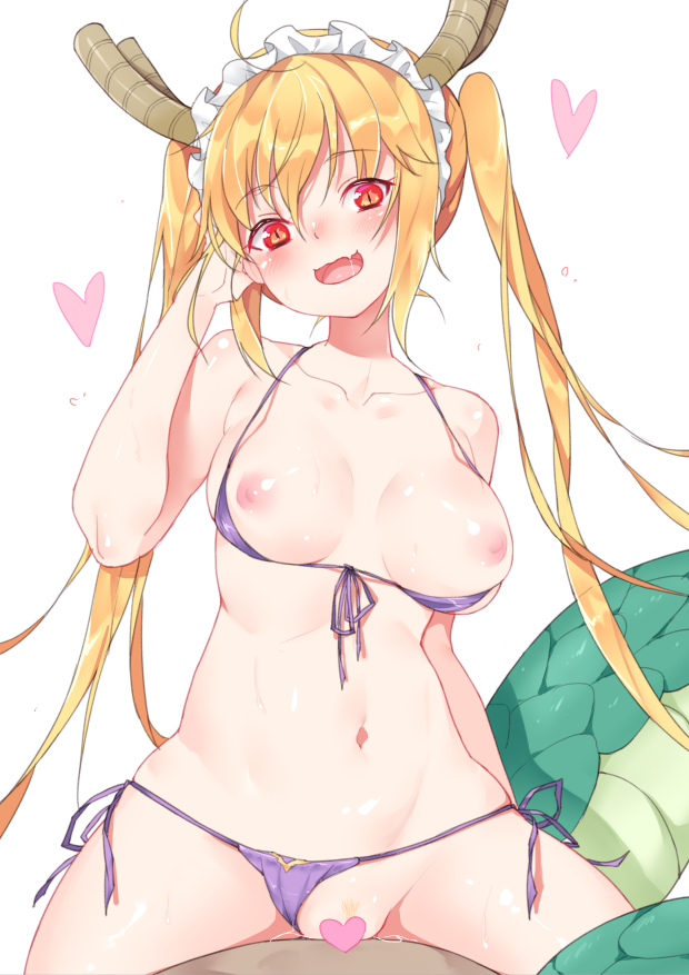 tohru (kobayashi-san chi no maidragon) drawn by sela_(08180074)