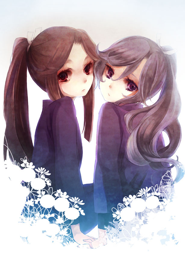 ayabe kihachirou and tairano takiyashamaru (rakudai ninja rantarou) drawn by shimakoma