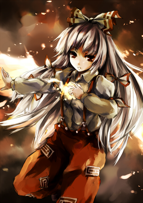 fujiwara no mokou (touhou) drawn by xiao_qiang_(overseas)