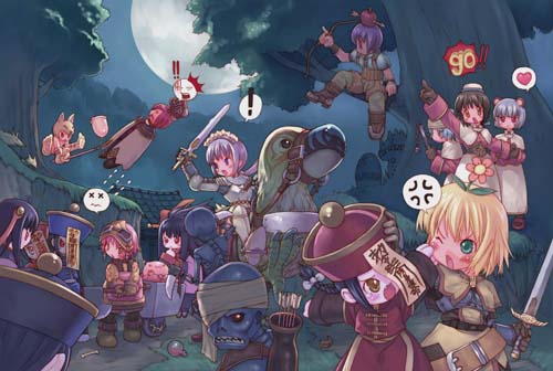 poring, acolyte, hunter, swordsman, moonlight flower, and 6 more (ragnarok online)