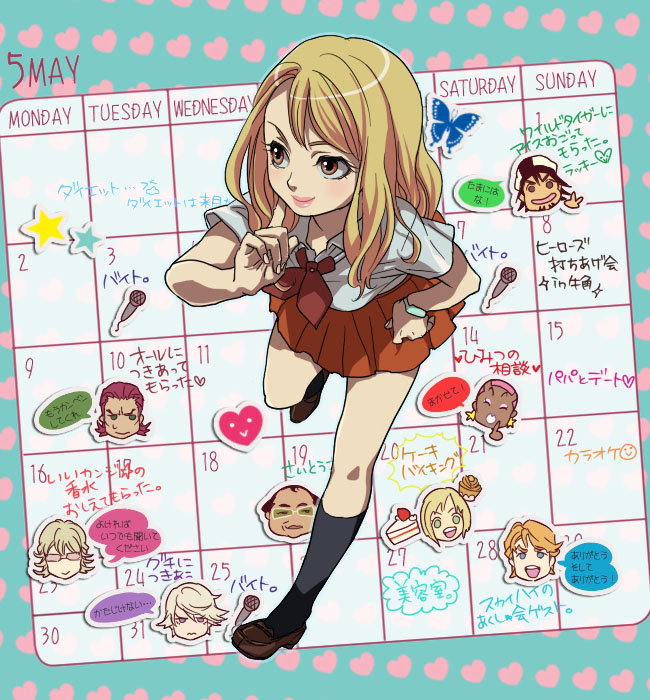 barnaby brooks jr., kaburagi t. kotetsu, ivan karelin, huang pao-lin, karina lyle, and 4 more (tiger & bunny) drawn by mamemo_(daifuku_mame)