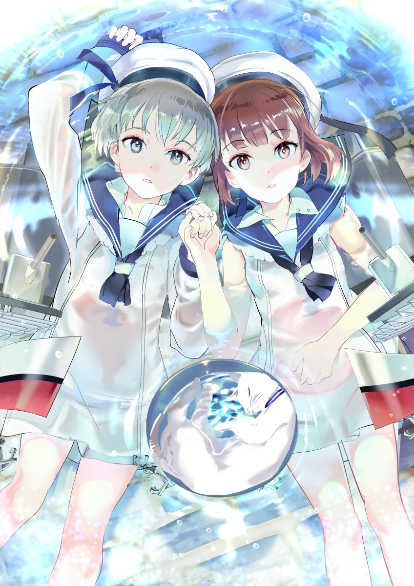 z1 leberecht maass and z3 max schultz (kantai collection) drawn by 119