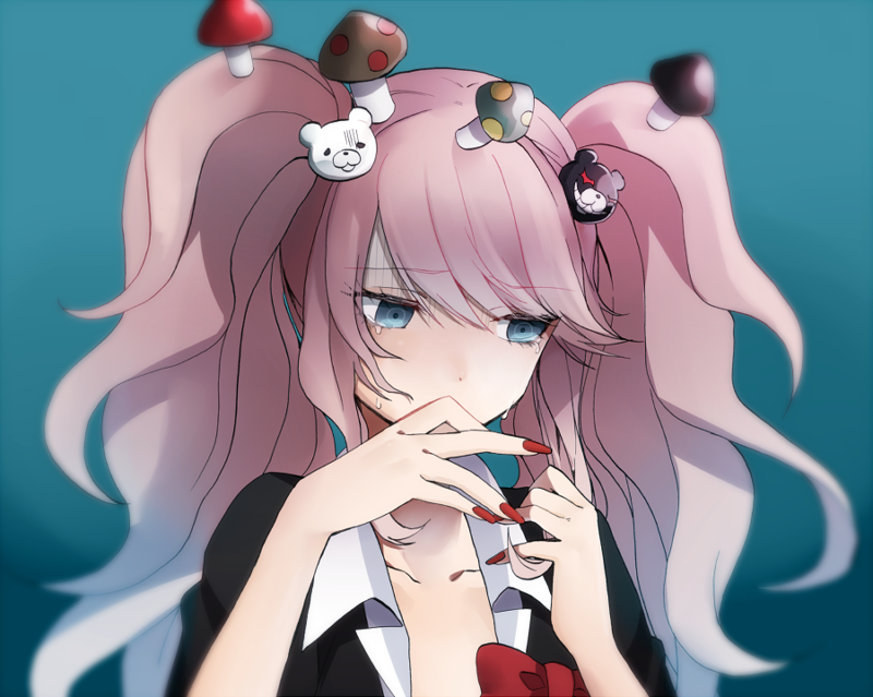 enoshima junko (danganronpa and 1 more) drawn by tomari_(veryberry00)