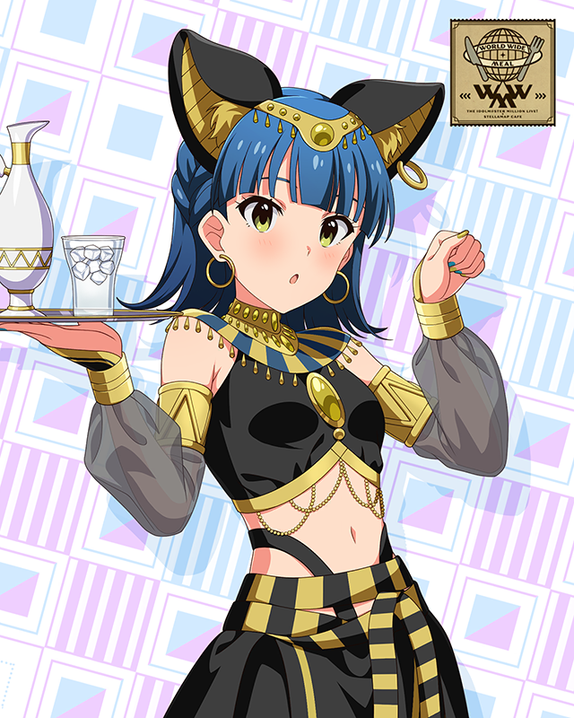 nanao yuriko and bastet (idolmaster and 2 more)