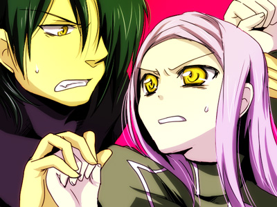 allelujah haptism, soma peries, and hallelujah haptism (gundam and 1 more) drawn by hio_(artist)