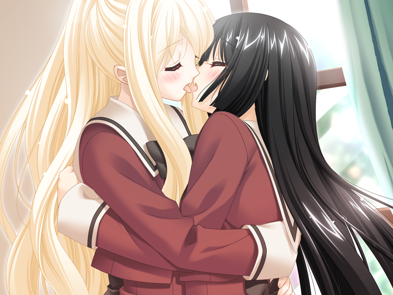 shitogi eris and kirishima shizuku (sono hanabira ni kuchizuke wo) drawn by kani_biimu