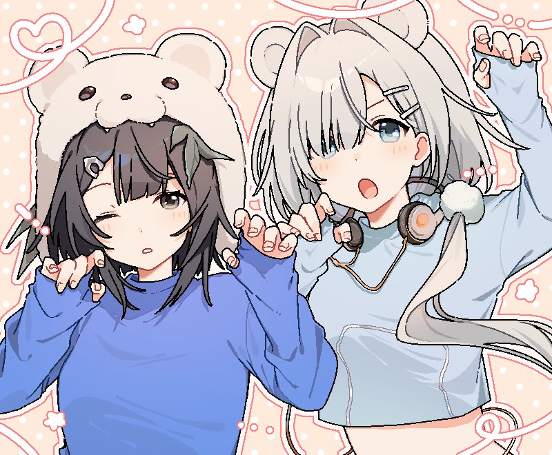 la pluma and aurora (arknights) drawn by maguro_kan