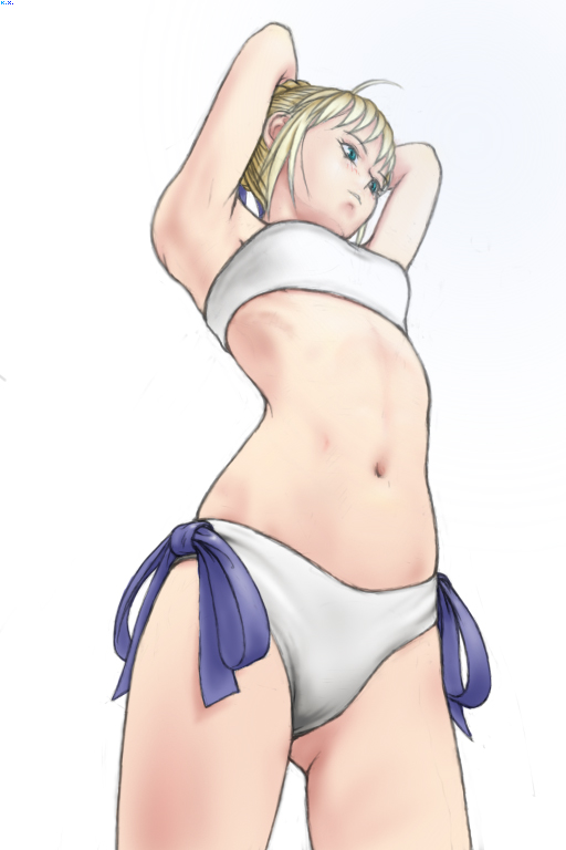 artoria pendragon and saber (fate and 1 more) drawn by kx