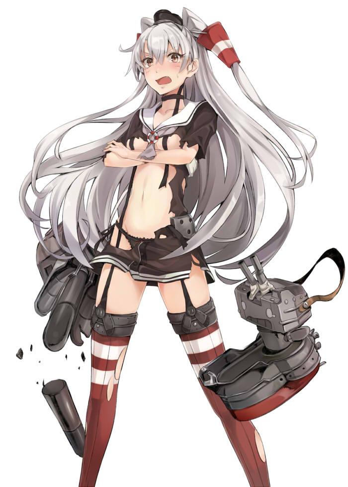 amatsukaze and rensouhou-kun (kantai collection) drawn by pokimari