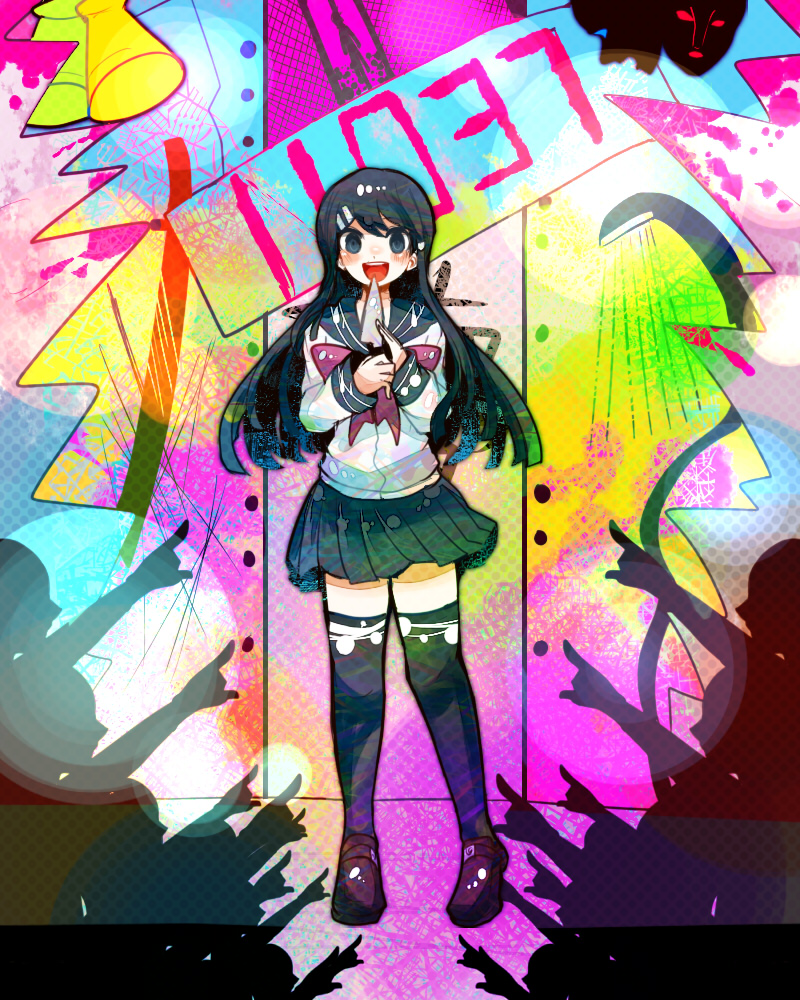 maizono sayaka (danganronpa and 1 more) drawn by itomugi-kun