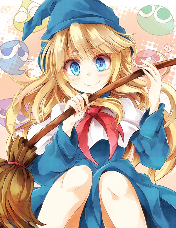 witch (puyopuyo and 1 more) drawn by harapekopikachu