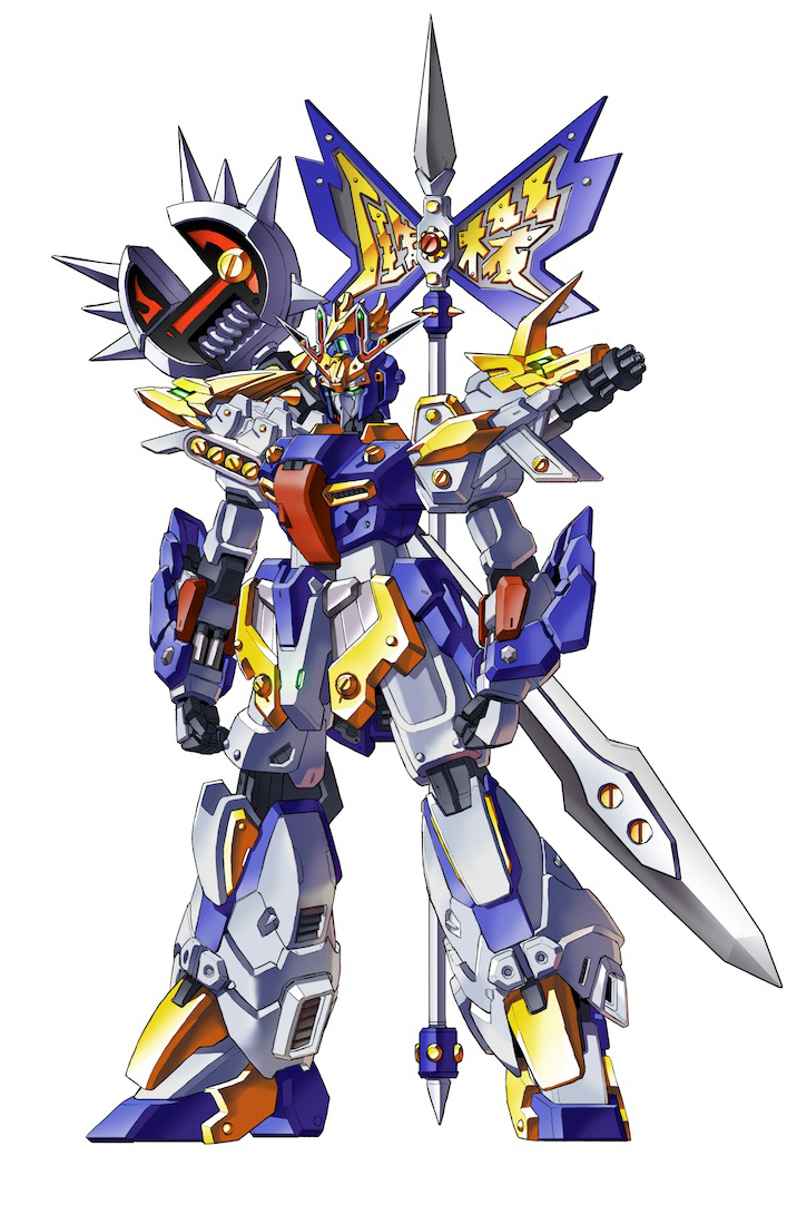 zeta gundam and tekki musha master zeta (gundam and 2 more) drawn by tyuga
