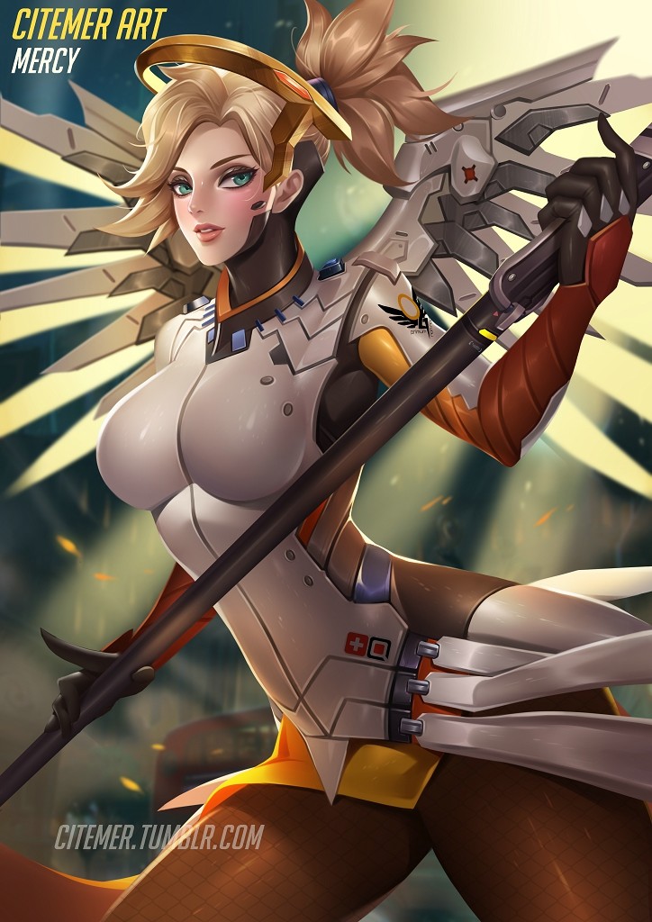 mercy (overwatch and 1 more) drawn by citemer