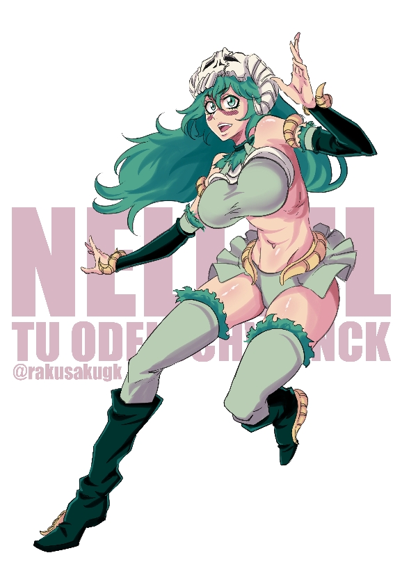 nelliel tu odelschwanck (bleach and 1 more) drawn by rakusakugk