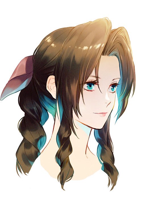 aerith gainsborough (final fantasy and 2 more) drawn by cma_cmakuma