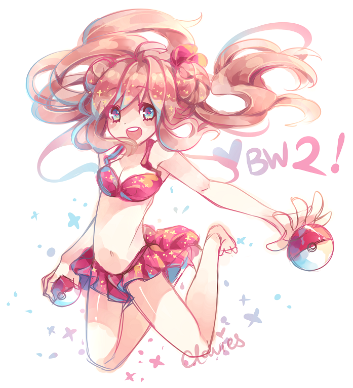 rosa (pokemon and 1 more) drawn by clavies