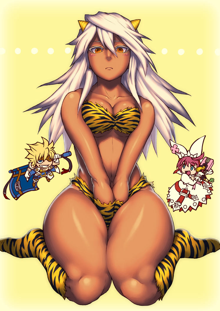 lum, ramlethal valentine, elphelt valentine, and sin kiske (guilty gear and 2 more) drawn by kuroshio_(zung-man)