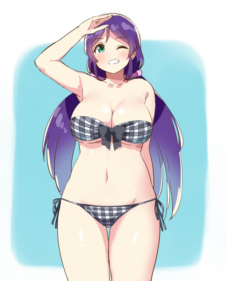 tojo nozomi (love live! and 1 more) drawn by kurokawa_makoto