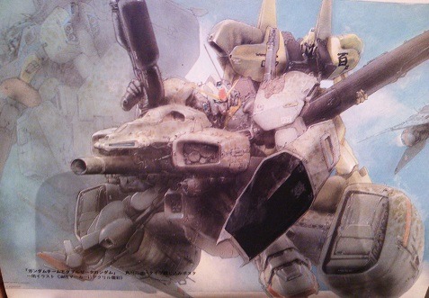 gundam mk ii and hyaku shiki (gundam and 3 more) drawn by kobayashi_makoto_(illustrator)