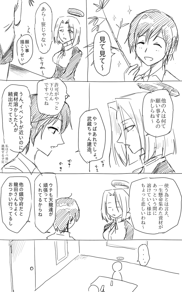tatsuta and female admiral (kantai collection) drawn by tsukimi_50