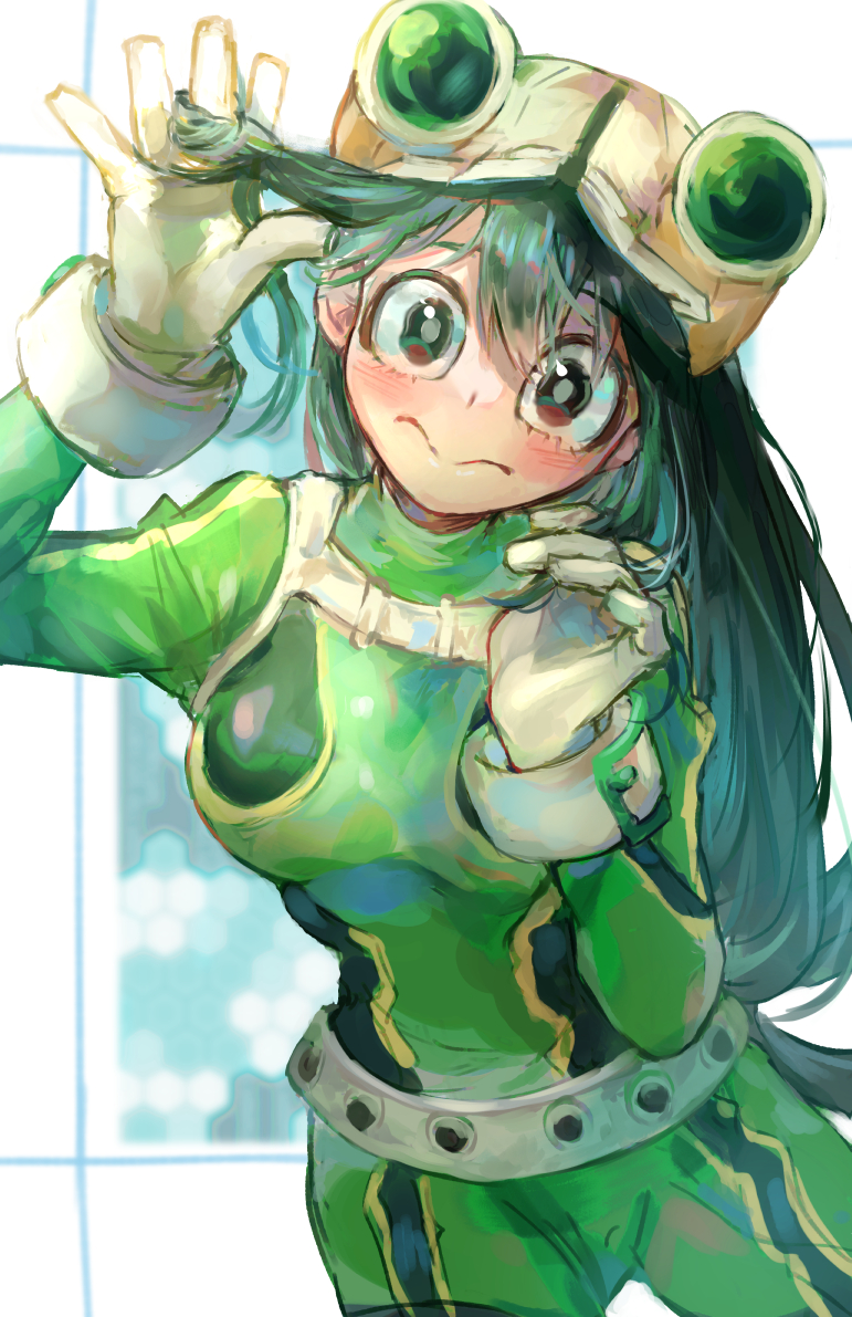 asui tsuyu (boku no hero academia) drawn by kushiro_(kushiro46)