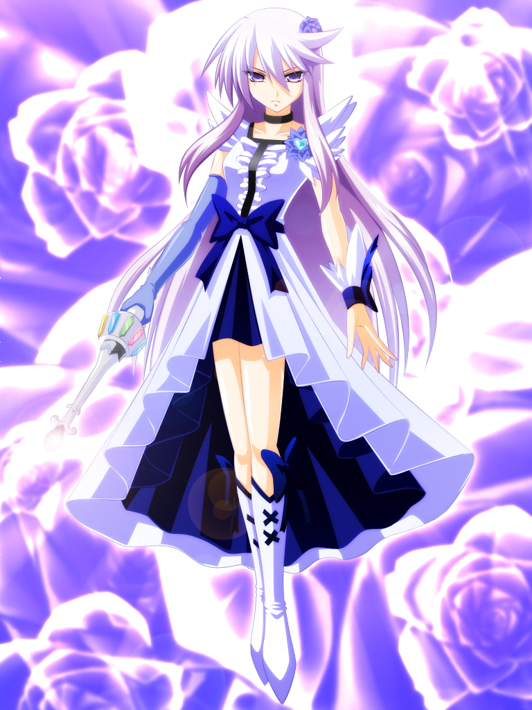 tsukikage yuri and cure moonlight (precure and 1 more) drawn by engo_(aquawatery)