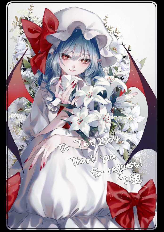remilia scarlet (touhou) drawn by katai_(nekoneko0720)
