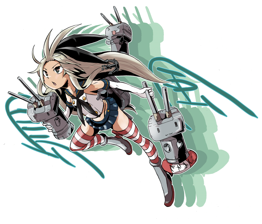 shimakaze and rensouhou-chan (kantai collection) drawn by jamir