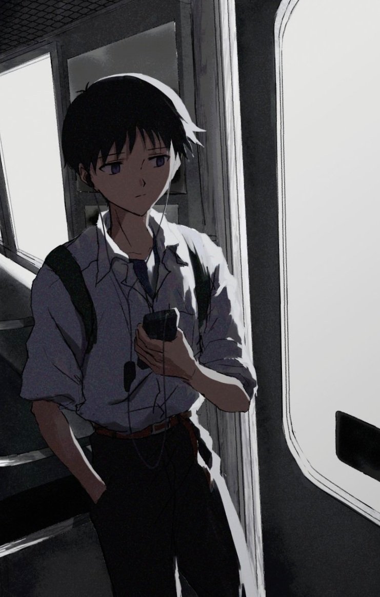 ikari shinji (neon genesis evangelion) drawn by hinoki_(kunka)