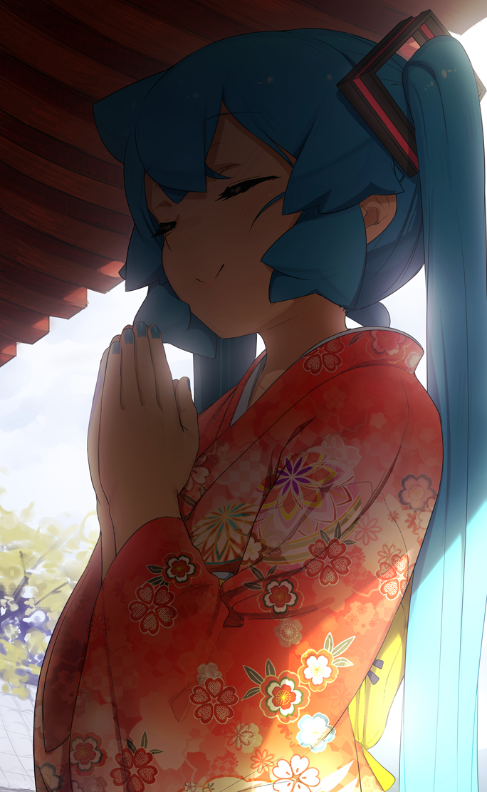 hatsune miku (vocaloid) drawn by abmayo