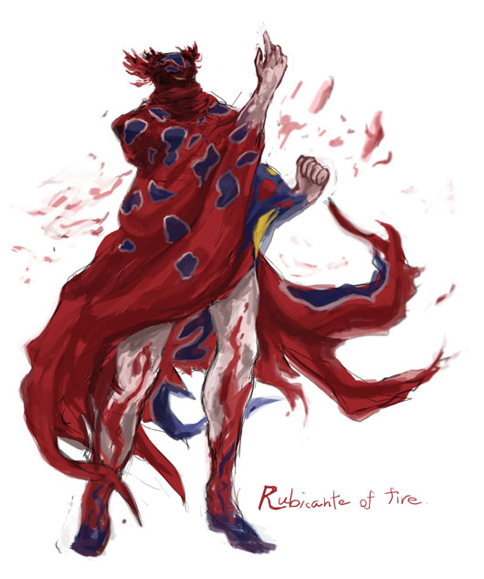 rubicante (final fantasy and 1 more) drawn by piranosuke
