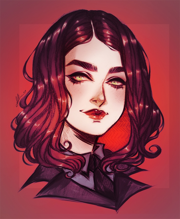 vika esaulova (real life) drawn by ashiori-chan