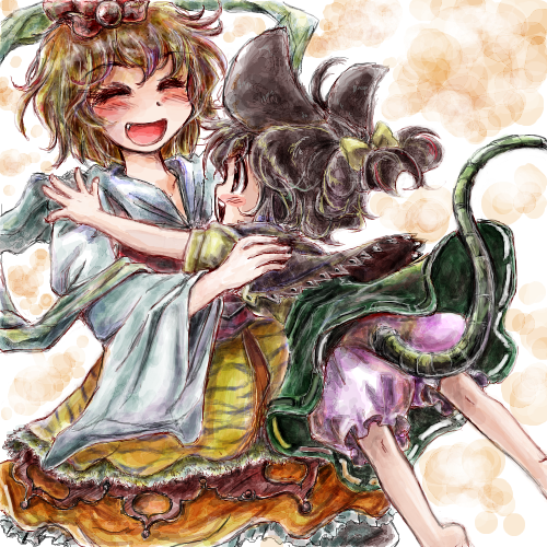 nazrin and toramaru shou (touhou) drawn by nanashii_(soregasisan)