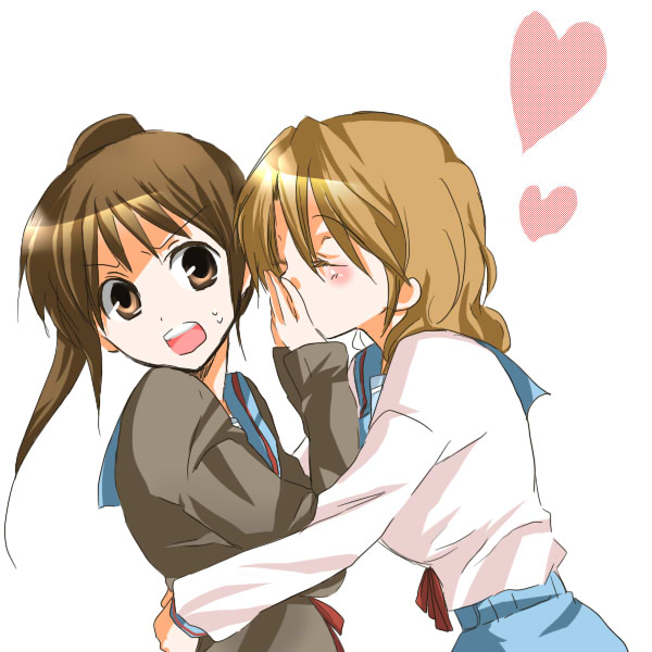 kyonko and koizumi itsuki (suzumiya haruhi no yuuutsu) drawn by kino_hazuki