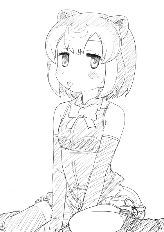 sun bear (kemono friends) drawn by kanemaru_(knmr_fd)