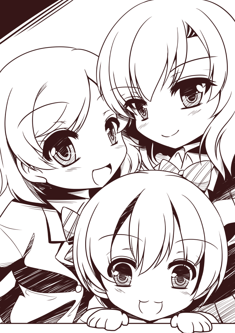 nishikino maki, hoshizora rin, and koizumi hanayo (love live! and 1 more) drawn by sheita