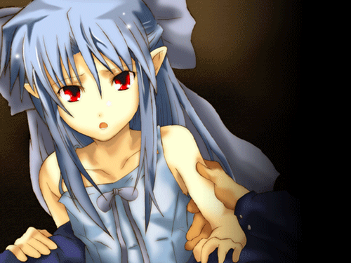 saya and white len (tsukihime and 2 more) drawn by tententensan