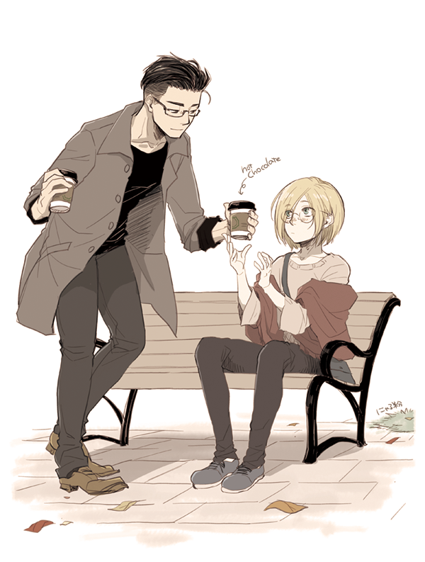 yuri plisetsky and otabek altin (yuri!!! on ice) drawn by nyarulake