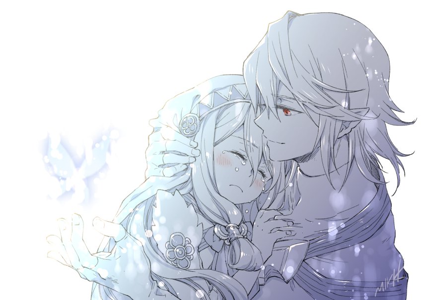 azura and male corrin (fire emblem and 2 more) drawn by kizuki_miki