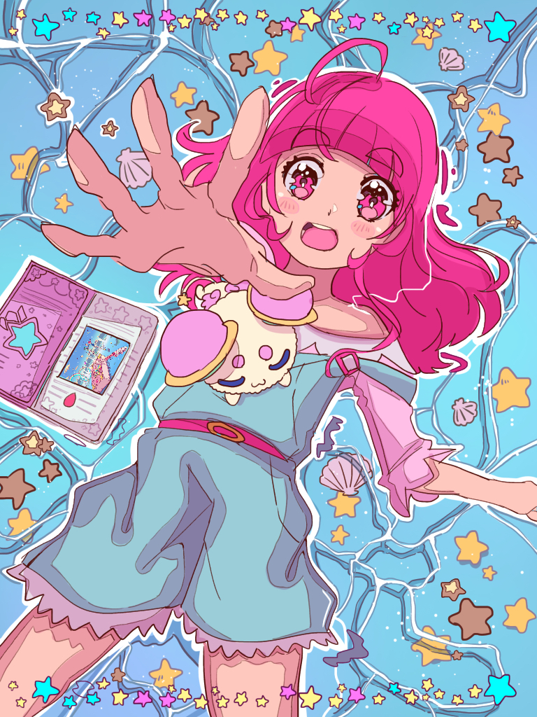 hoshina hikaru and fuwa (precure and 1 more) drawn by lukasandatta
