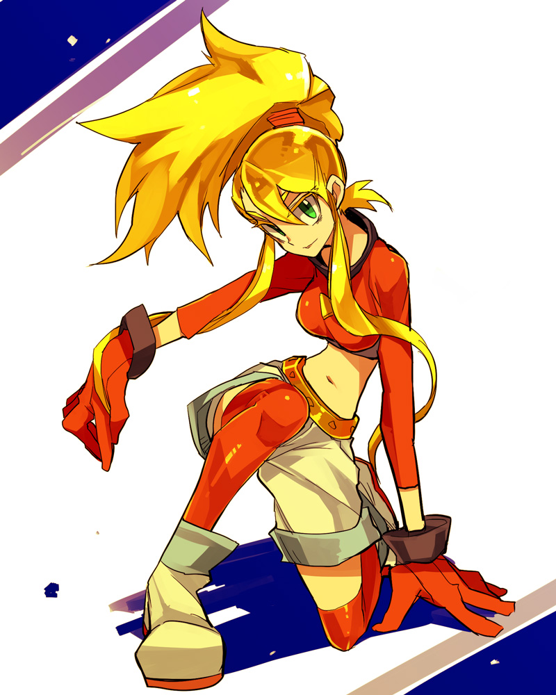 aero (mega man and 2 more) drawn by zakki
