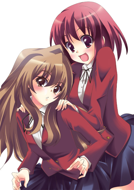 aisaka taiga and kushieda minori (toradora!) drawn by nanashi_(soregashi)