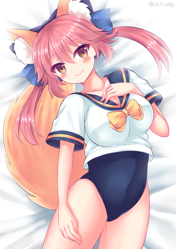 tamamo and tamamo no mae (fate and 1 more) drawn by miisha