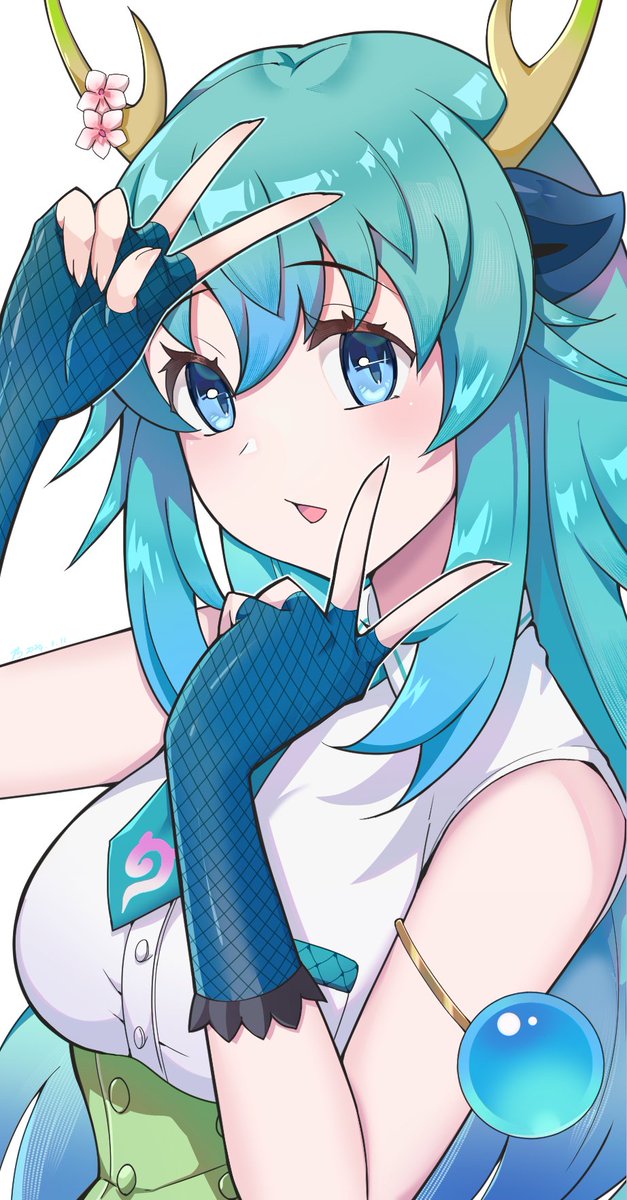 blue dragon (kemono friends and 1 more) drawn by natuki_takumi