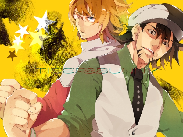 barnaby brooks jr. and kaburagi t. kotetsu (tiger & bunny) drawn by hyakuhachi_(over3)