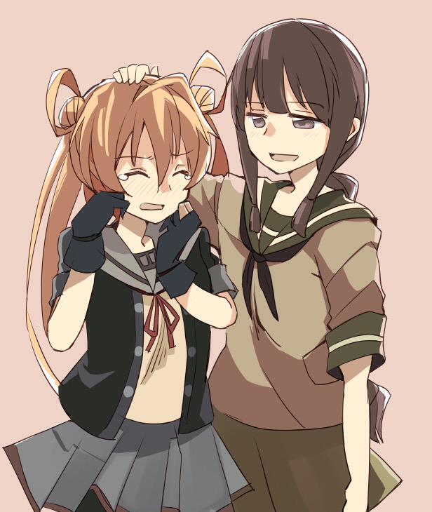 kitakami, abukuma, and abukuma kai ni (kantai collection) drawn by takamachiya