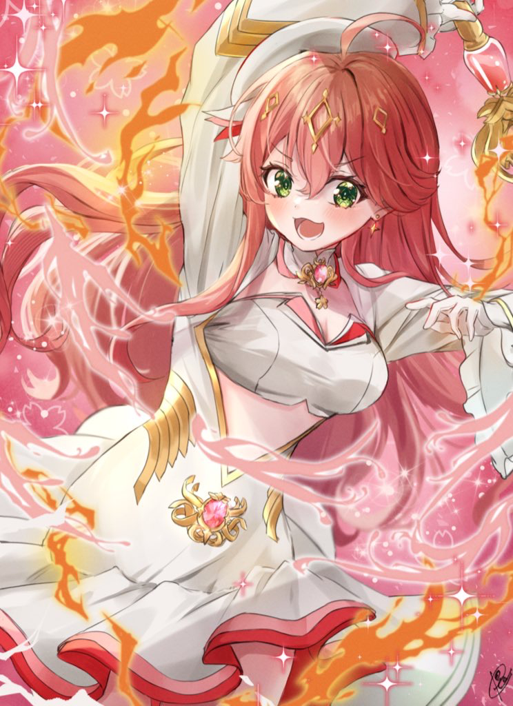 sakura miko (hololive and 1 more) drawn by pecco_(pecco297)