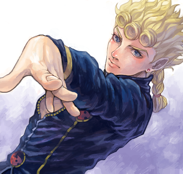 giorno giovanna (jojo no kimyou na bouken and 1 more) drawn by yuzure_mon