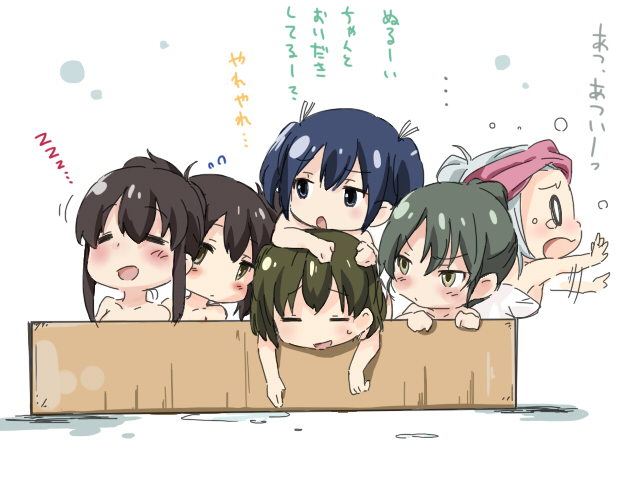kaga, akagi, zuikaku, shoukaku, souryuu, and 1 more (kantai collection) drawn by hatamichi_mihiro