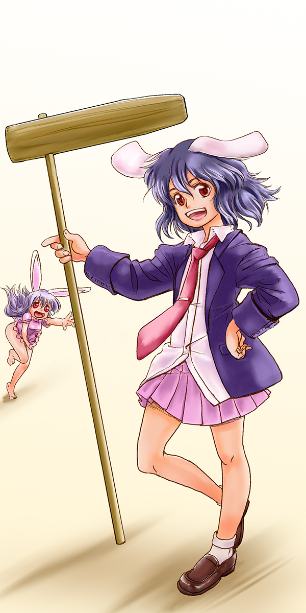 reisen udongein inaba and inaba tewi (touhou) drawn by takahashi_note
